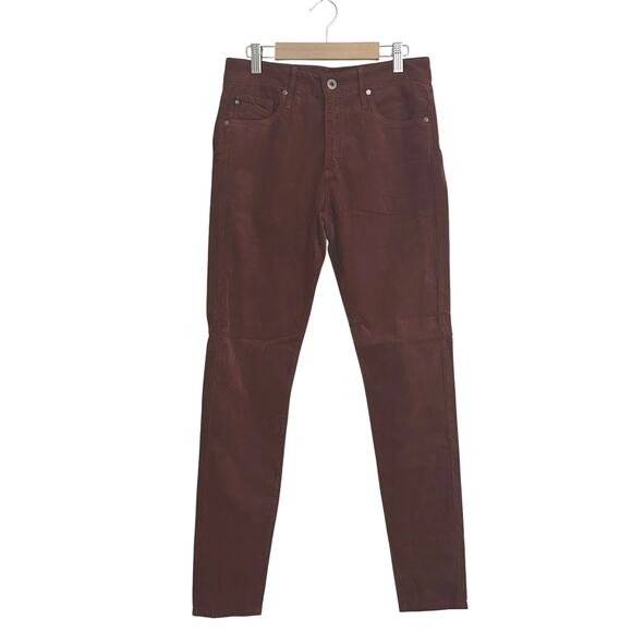 AG Adriano Goldschmied The Farrah Skinny Ankle Corduroy Rust 27 NWOT - Picture 1 of 10